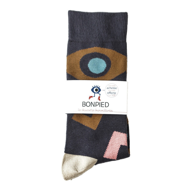 Chaussettes made in France et solidaires homme Barack - Bonpied