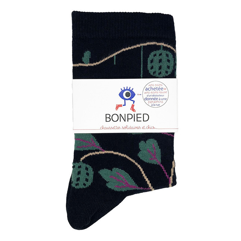 Chaussettes made in France et solidaires femme Sorcha - Bonpied