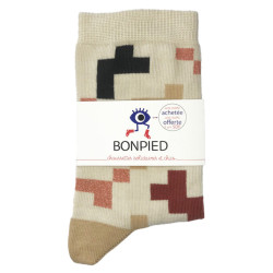 Chaussettes made in France et solidaires femme Suzanne - Bonpied