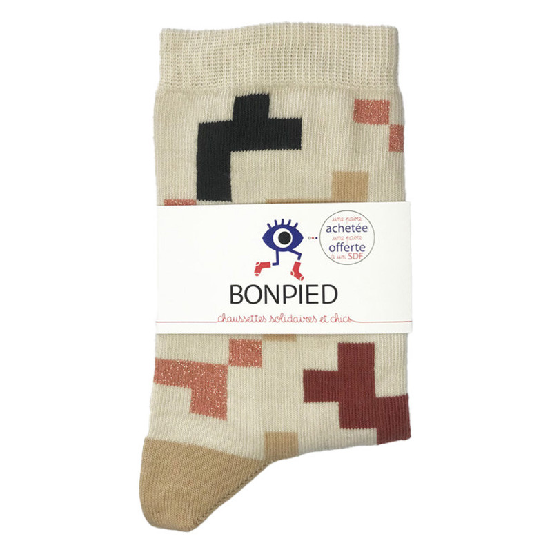 Chaussettes made in France et solidaires femme Suzanne - Bonpied