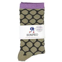 Chaussettes made in France et solidaires femme Wallis - Bonpied