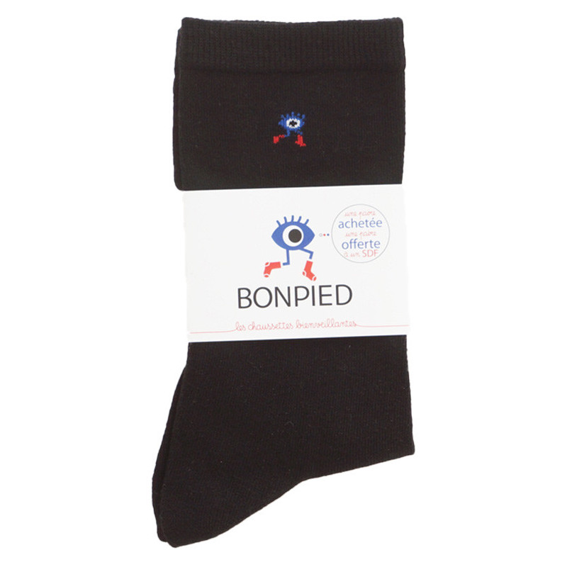 Chaussettes made in France et solidaires en fil recyclé Sacha - Bonpied