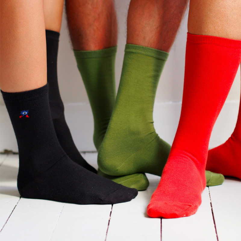 Chaussettes made in France et solidaires homme Souleymane - Bonpied