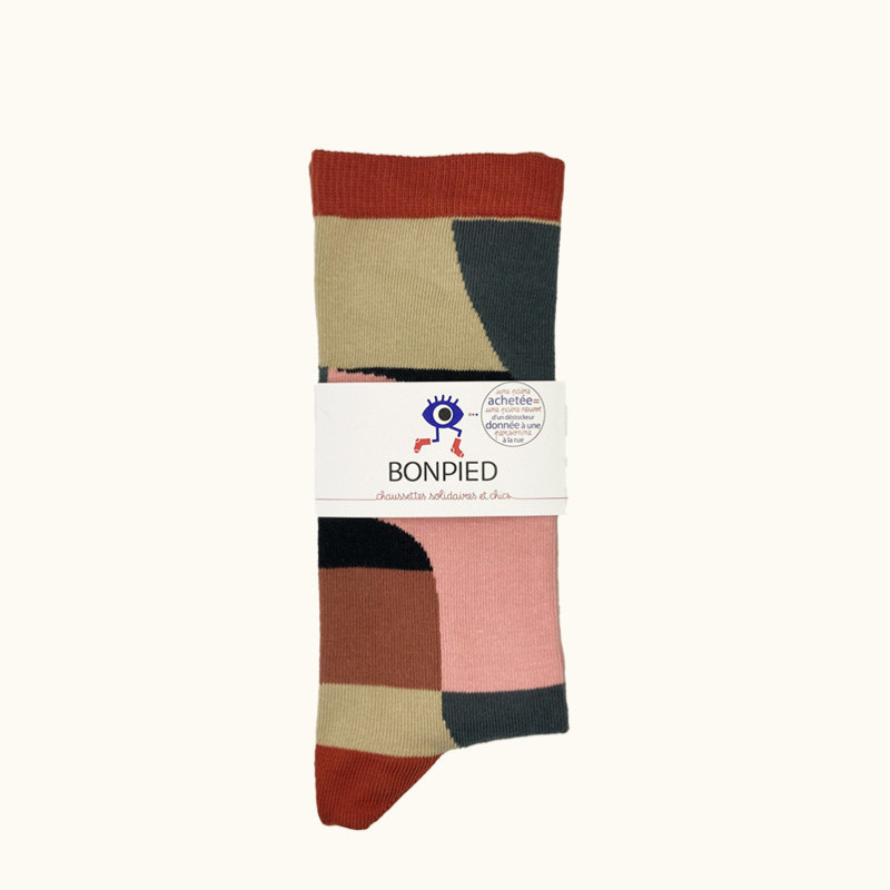 Chaussettes made in France et solidaires femme Artemisia - Bonpied