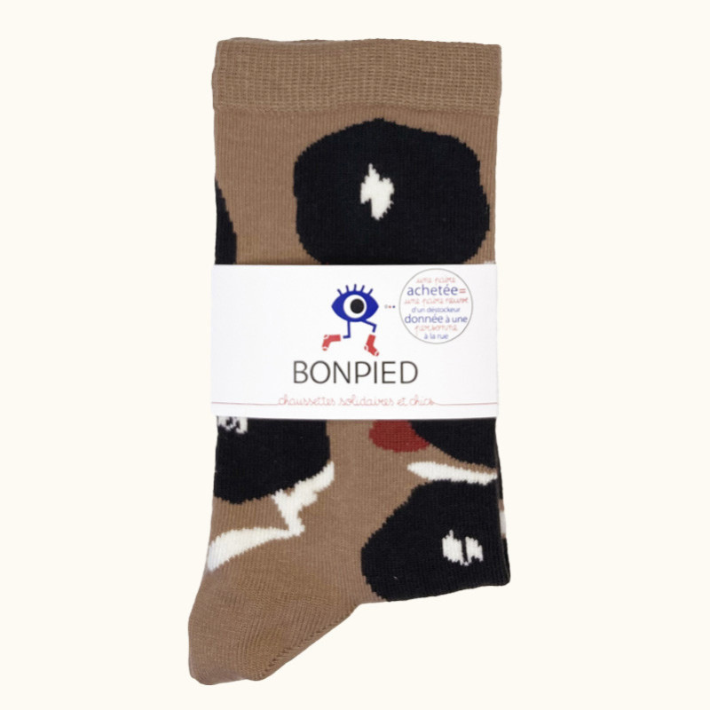 Chaussettes made in France et solidaires femme Amira - Bonpied