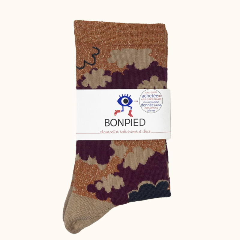 Chaussettes made in France et solidaires femme Roxane - Bonpied