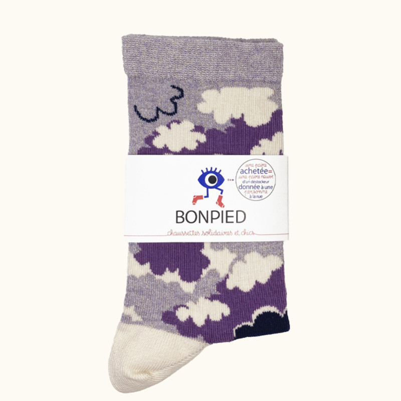 Chaussettes made in France et solidaires femme Marjane - Bonpied