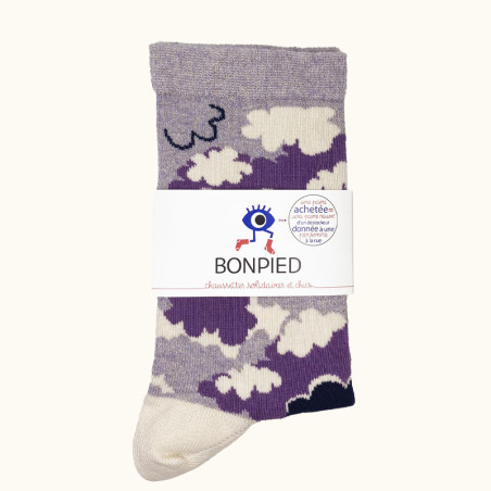 Chaussettes made in France et solidaires femme Marjane - Bonpied