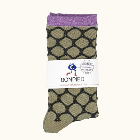 Chaussettes made in France et solidaires femme Wallis - Bonpied