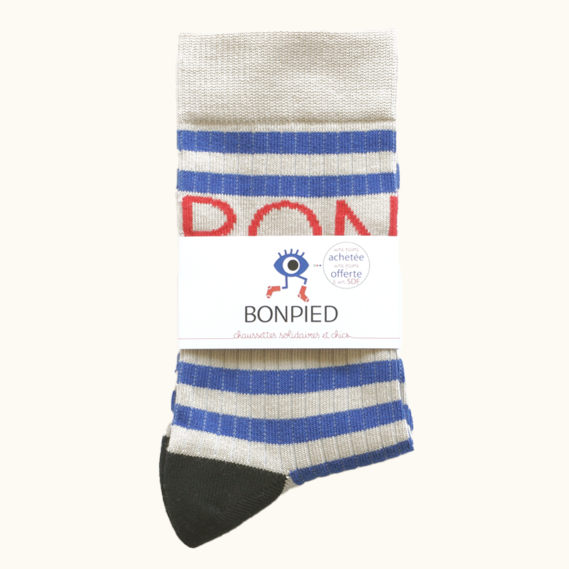 Chaussettes made in France et solidaires homme Lucas - Bonpied