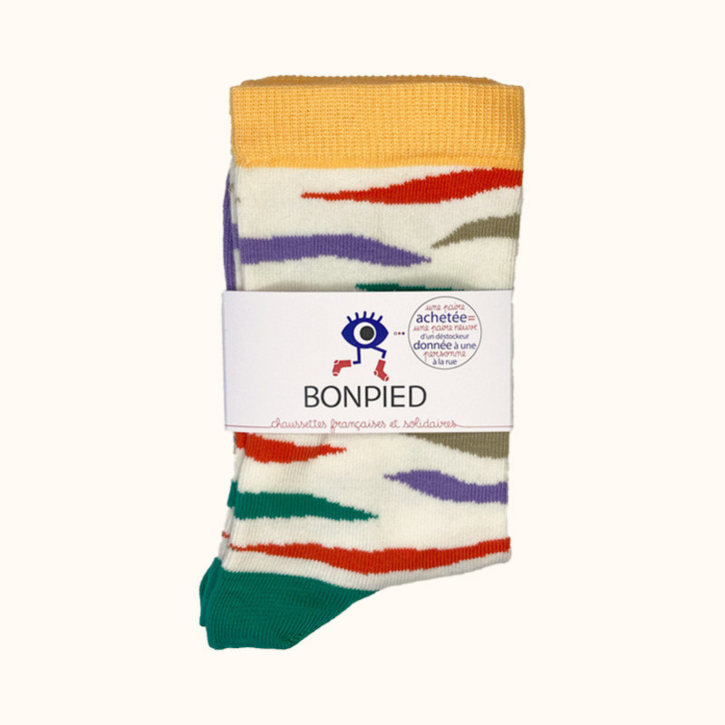 Chaussettes made in France et solidaires femme Fanny - Bonpied