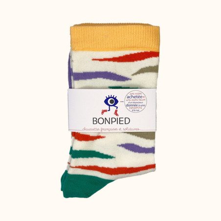 Chaussettes made in France et solidaires femme Fanny - Bonpied