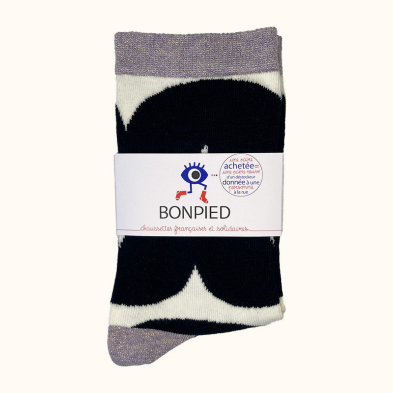 Chaussettes made in France et solidaires femme Adama - Bonpied