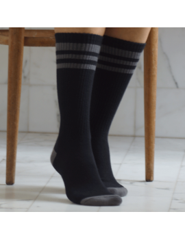 Chaussettes Solidaires Bonpied pour femme modèle Pack de 2 paires de chaussettes: Colette & Aurore