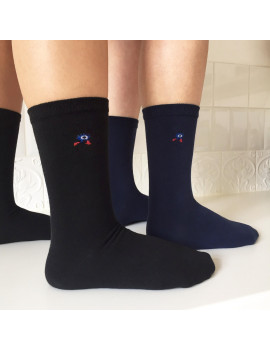 Chaussettes Solidaires Bonpied pour homme modèle Chaussettes Sacha (en fil recyclé)