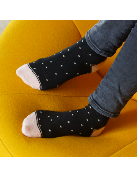 Chaussettes Solidaires Bonpied pour femme modèle Pack de 2 paires de chaussettes: Alix & Claudine