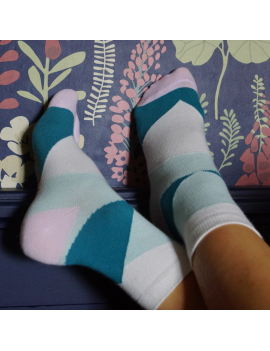 Chaussettes Solidaires Bonpied pour femme modèle Pack de 2 paires de chaussettes: Colette & Claudine