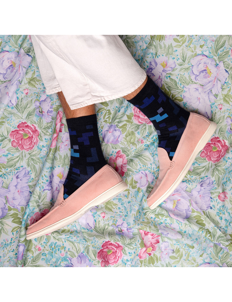 Chaussettes made in France et solidaires homme Serge - Bonpied