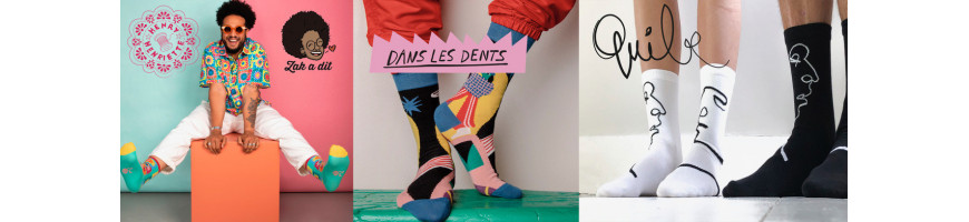 Chaussettes en collaboration Made in France Solidaires - Bonpied