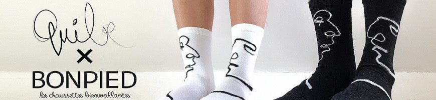 Chaussettes en collaboration Made in France Solidaires - Bonpied